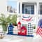 Glitzhome® 16" Wooden Patriotic America House Table Décor